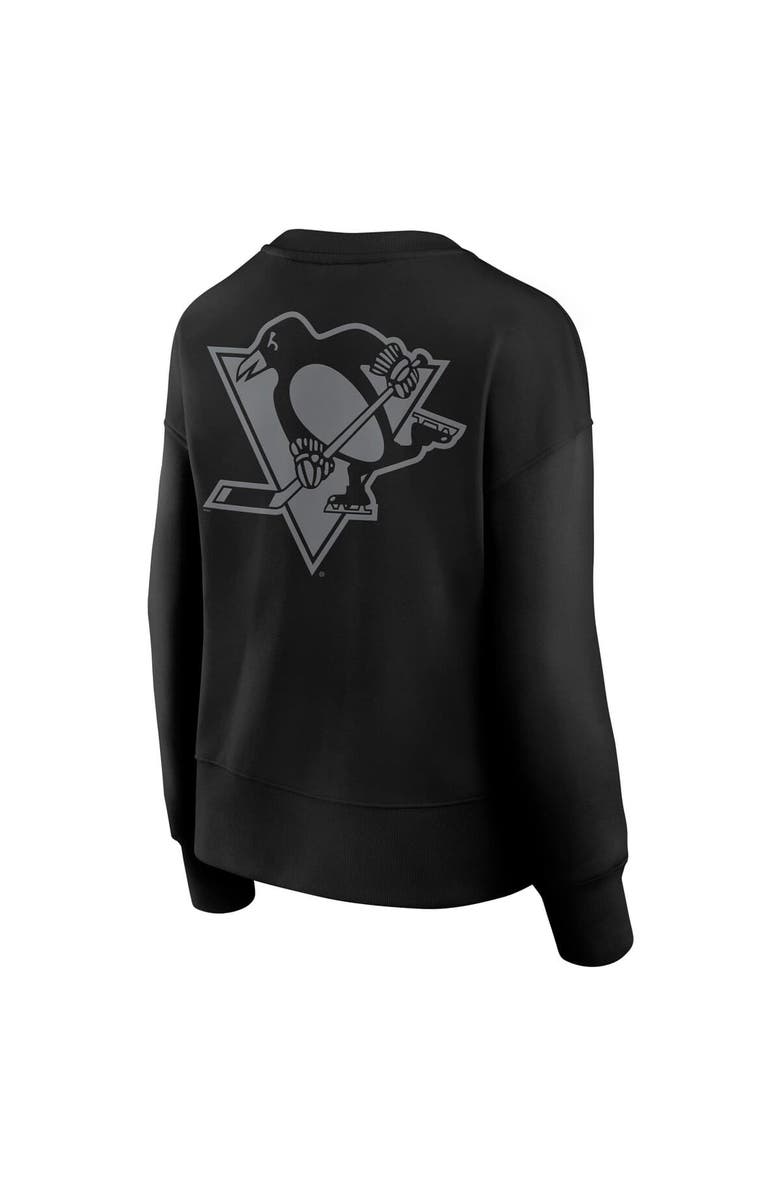 FANATICS Women's Fanatics Black Pittsburgh Penguins Elements Flow Pullover Sweatshirt, Alternate, color, Black