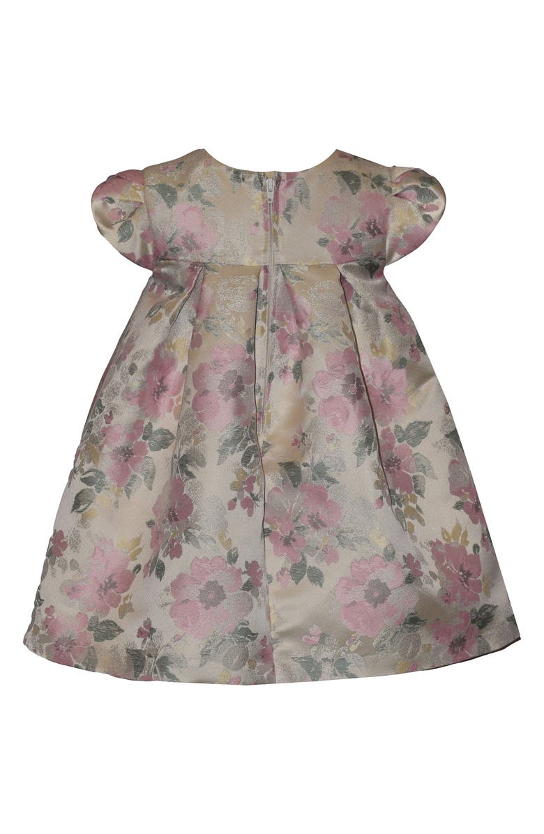 GERSON & GERSON Bow Jacquard Trapeze Party Dress, Alternate, color, Pink