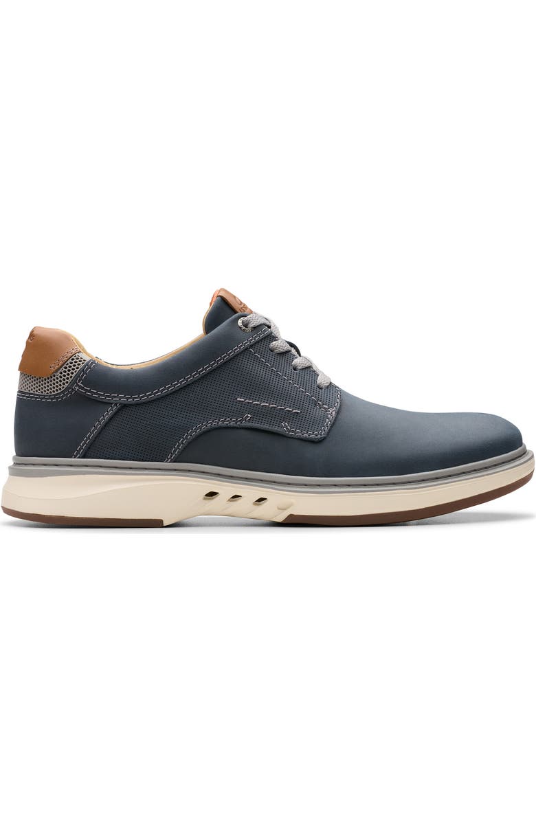 Clarks<sup>®</sup> Un Briley Pace Plain Toe Derby, Alternate, color, Navy Leather