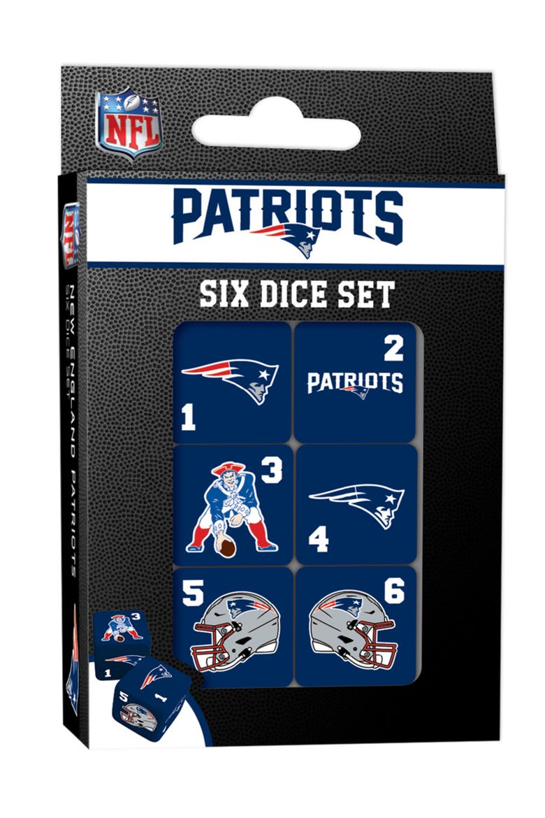 New England Patriots Dice Set - 19mm, Main, color, Multicolor