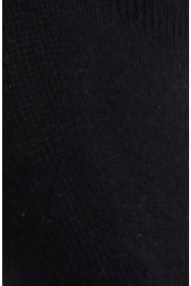 Cotton Blend No-Show Socks, Alternate, color, BLACK