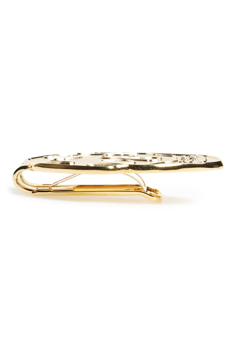 Alexander McQueen Golden Skull Money Clip, Alternate, color, GOLD