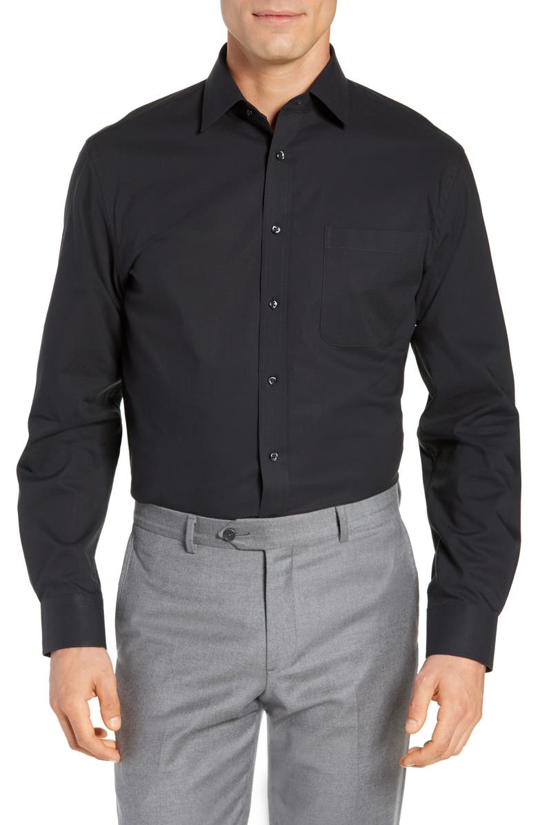 NORDSTROM MEN'S SHOP Tech-Smart Traditional Fit Stretch Pinpoint Dress Shirt, Main, color, 