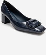 Prologue Shoes Velora Buckle Square Toe Block Heel Pump