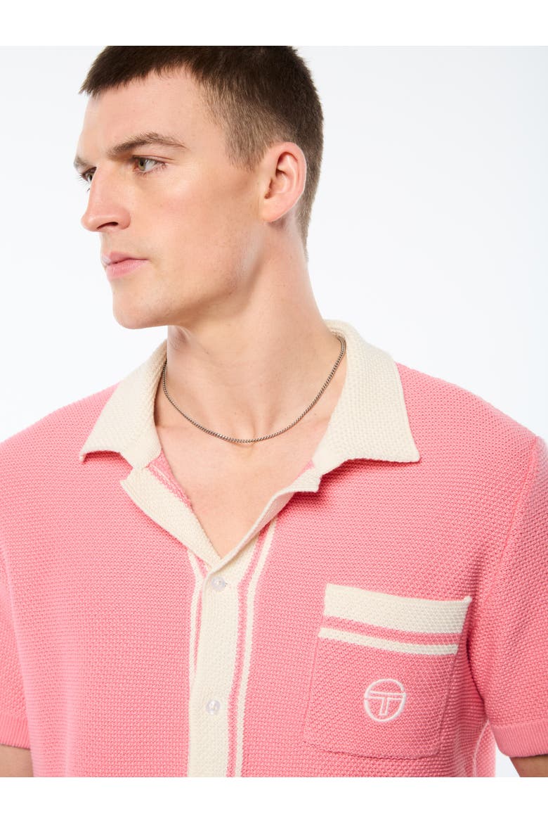 Fratelli Crochet Cabana Polo, Alternate, color, GERANIUM PINK
