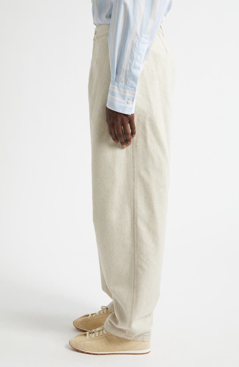 Jacquemus Le de-Nimes Paysan Straight Leg Jeans, Alternate, color, Light Beige