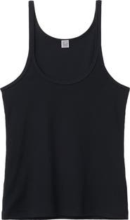TOTEME Women's Rib Stretch Organic Cotton Tank
