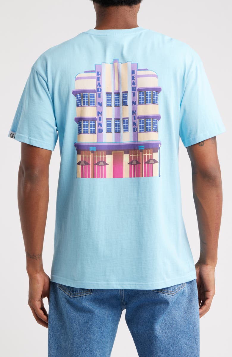 Billionaire Boys Club South Beach Graphic T-Shirt, Alternate, color, Baltic Sea
