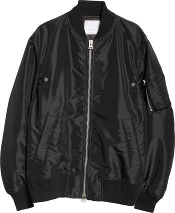 Sacai Nylon Twill Bomber Jacket | Nordstrom Sacai Nylon Twill Bomber Jacket | Nordstrom
