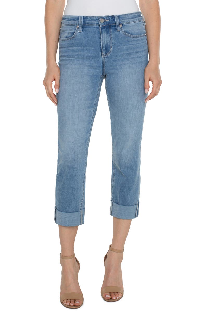 Liverpool Los Angeles Charlie Mid Rise Crop Slim Jeans, Main, color, 