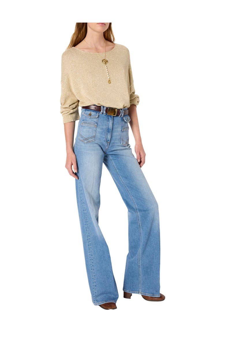 GERARD DAREL Anna Flared High Waisted Jeans, Alternate, color, Jeans