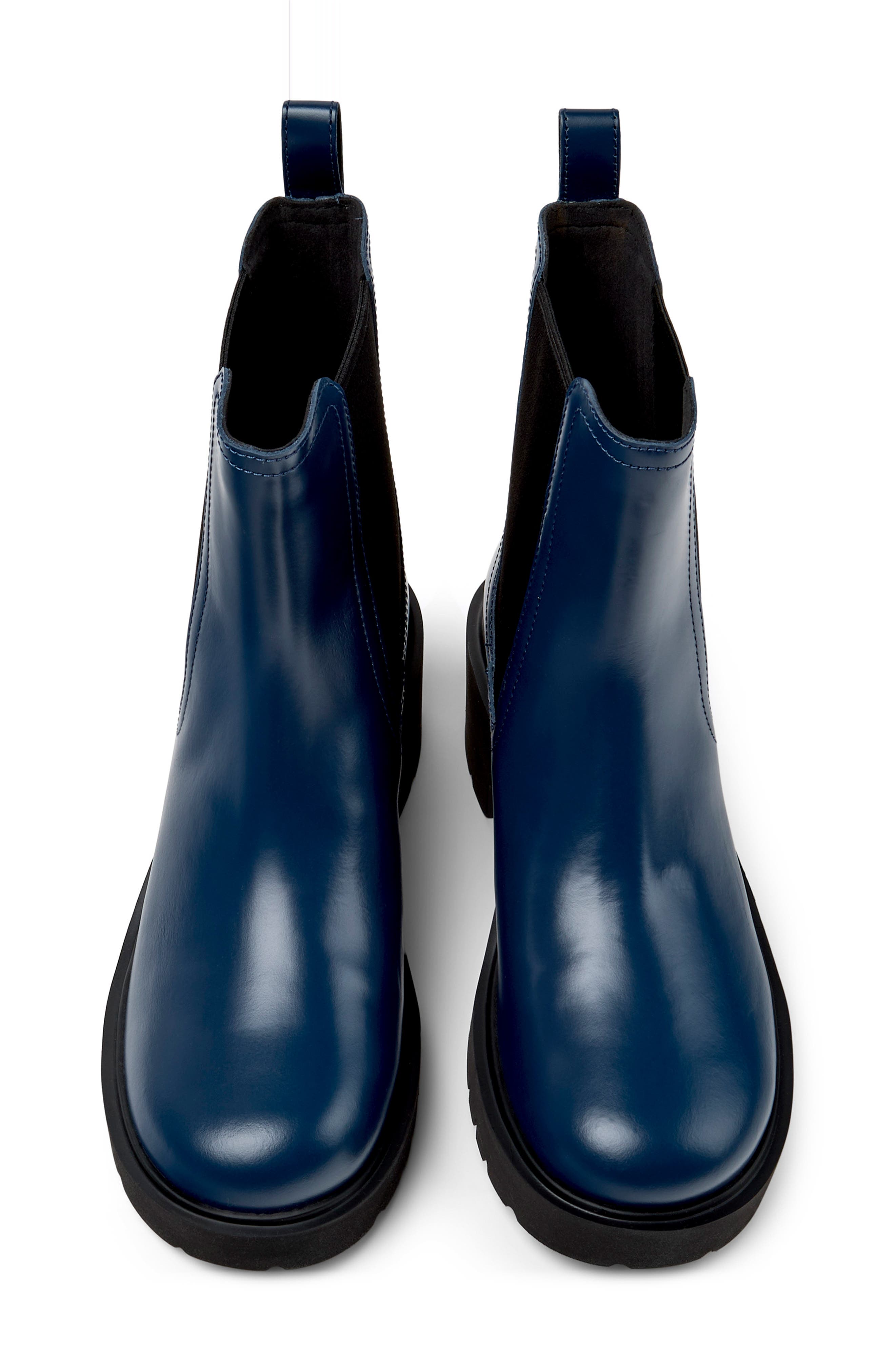 Camper Milah Platform Chelsea Boot, Alternate, color, Dark Blue