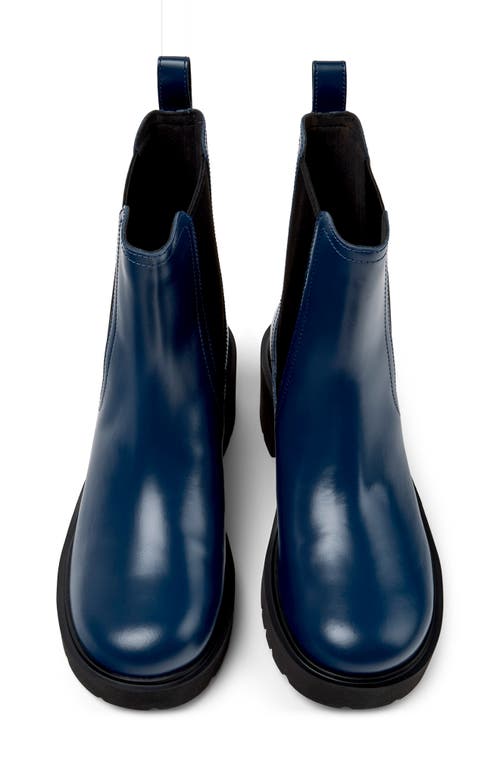 Camper Milah Platform Chelsea Boot In Blue