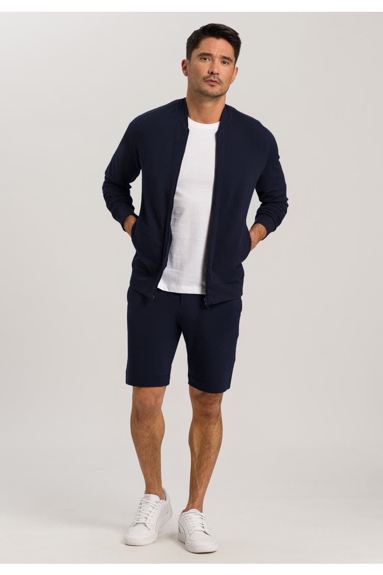 Living Cotton Drawstring Shorts, Alternate, color, Black Iris