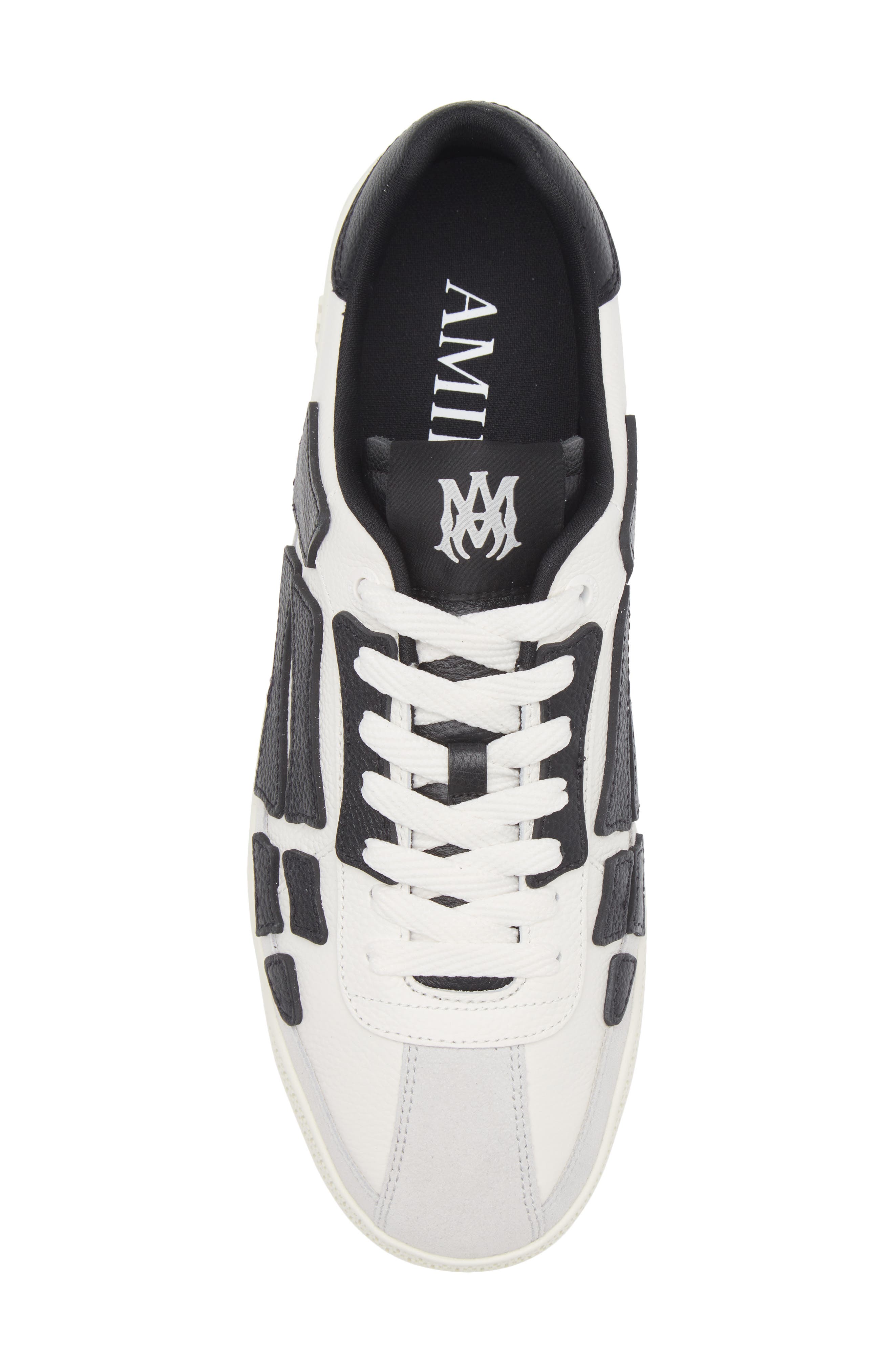 AMIRI Pacific Bones Low Top Sneaker, Alternate, color, Black