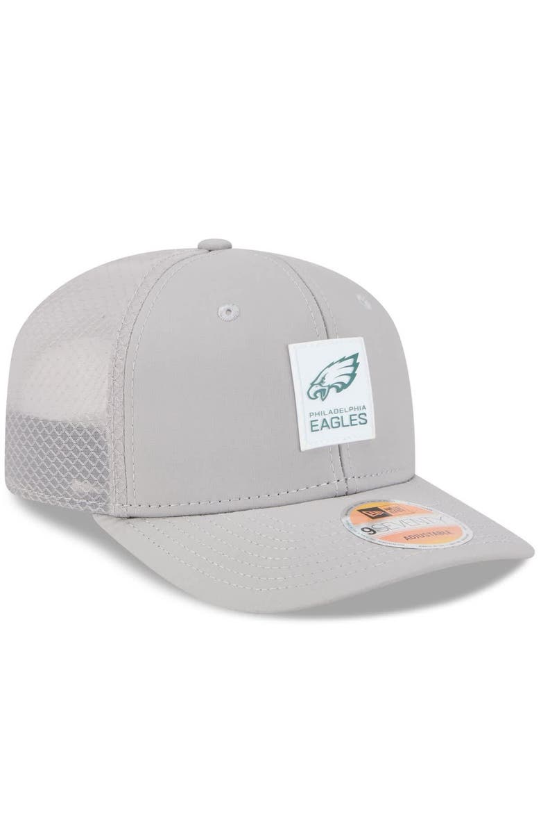 New Era Men's New Era Gray Philadelphia Eagles 2025 Sideline  9SEVENTY Adjustable Trucker Hat, Alternate, color, Gray