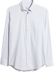 Peter Millar Rommel Check Performance Twill Button-Down Shirt
