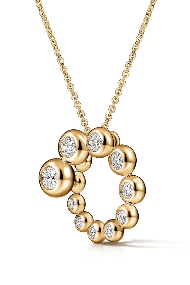 Dream Circle 18k Gold Diamond Pendant Necklace, Alternate, color, 18K YELLOW GOLD/DIAMOND