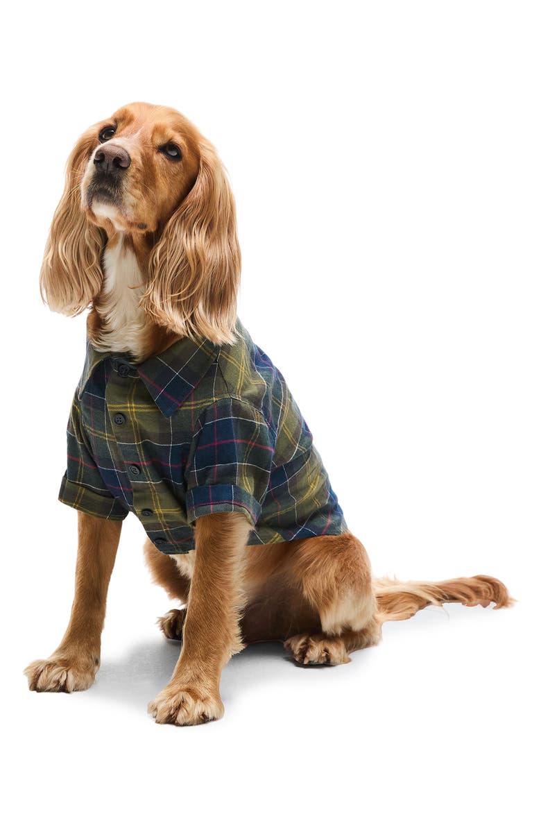 Barbour Tartan Fortrose Cotton Flannel Dog Shirt, Alternate, color, Classic Tartan