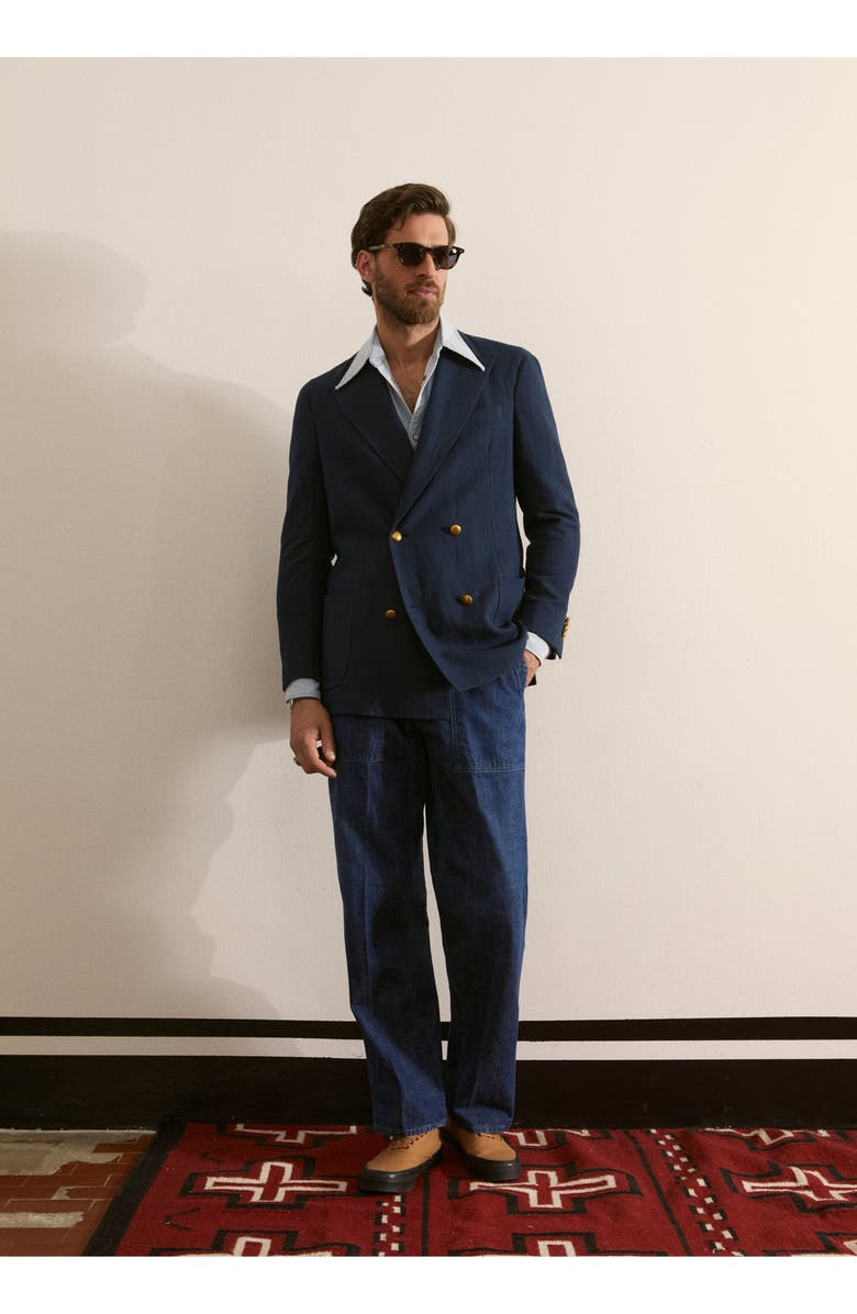 Fortela Relaxed Fit Denim Pants, Alternate, color, Dark Blue