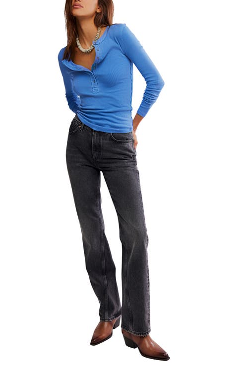 Free People Jamie Henley Top In Cold River In Blue