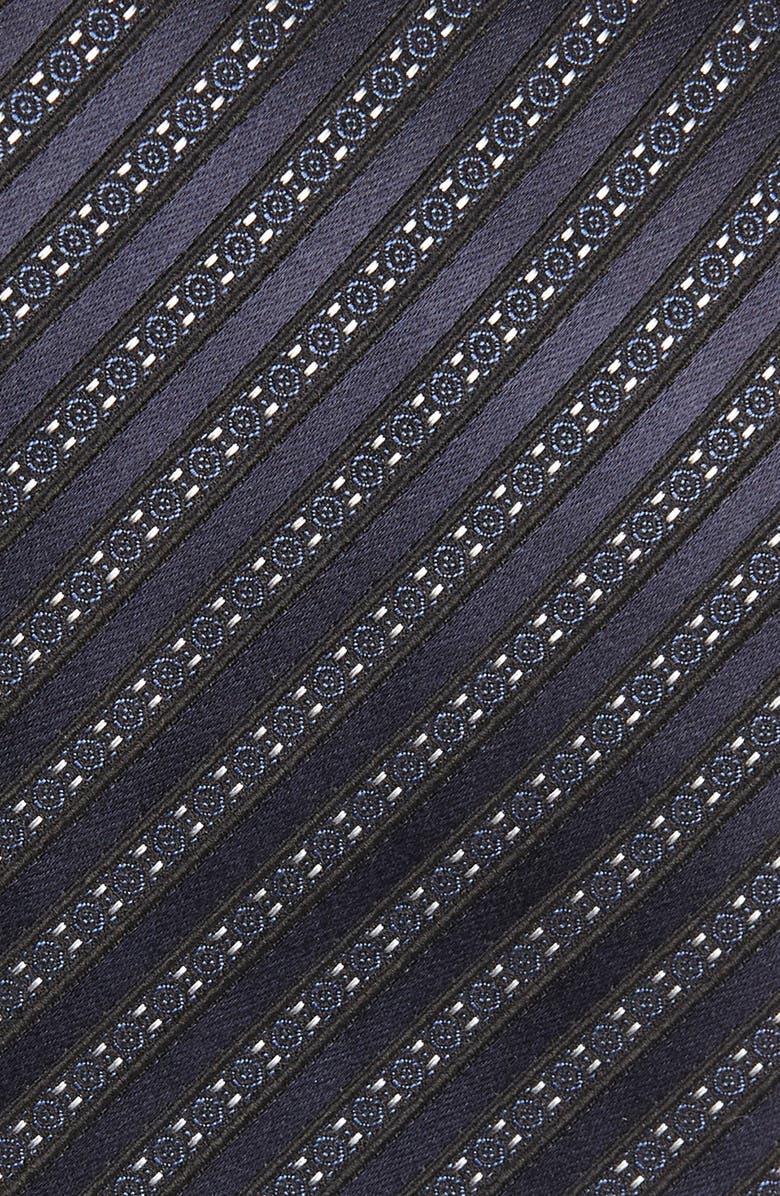 ZEGNA TIES Cento Fili Dark Blue Silk Jacquard Tie, Alternate, color,