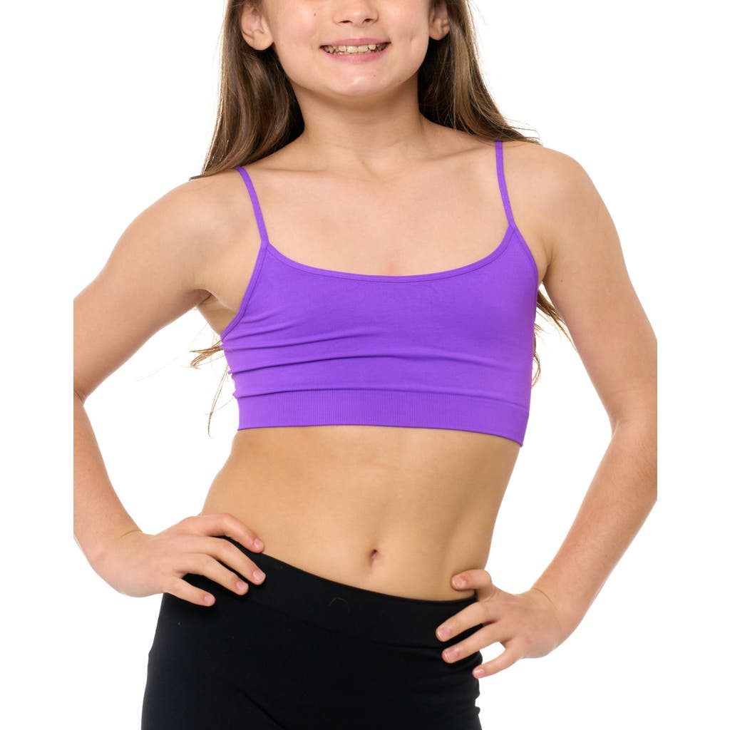 Malibu Sugar Solid Bra Cami In Purple
