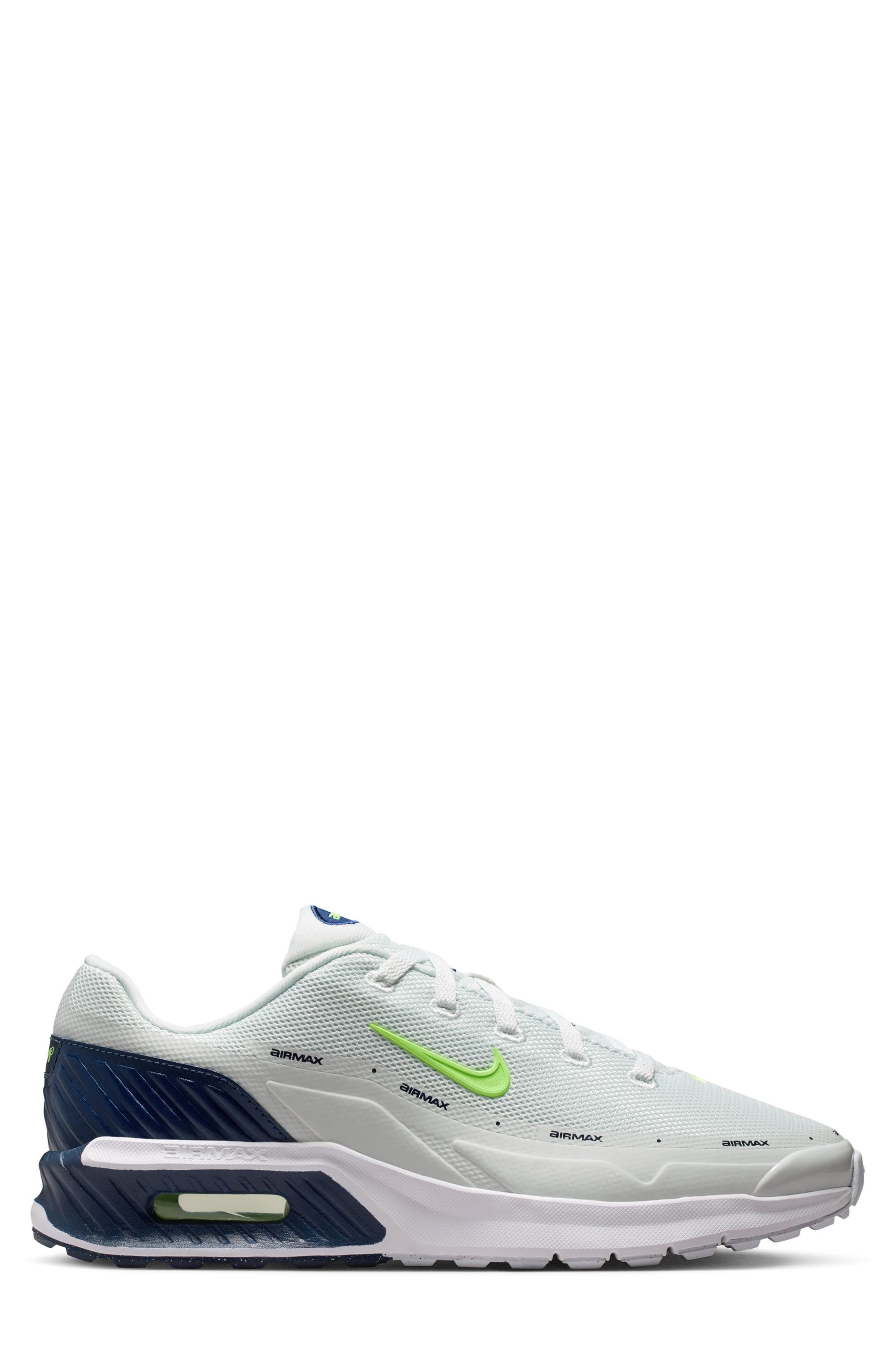 Air Max Bia Sneaker, Alternate, color, OFF WHITE/ LIME GLOW