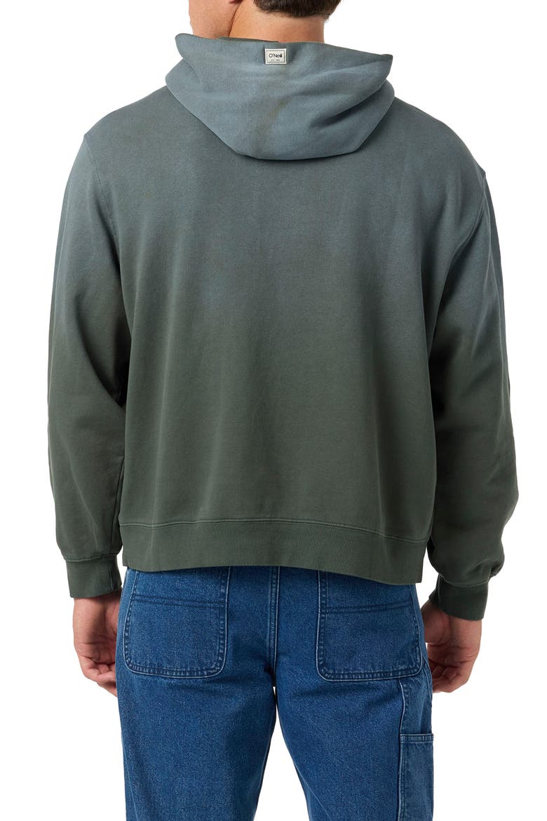 OG Logo Ombré Box Hoodie, Alternate, color, HUNTER GREEN