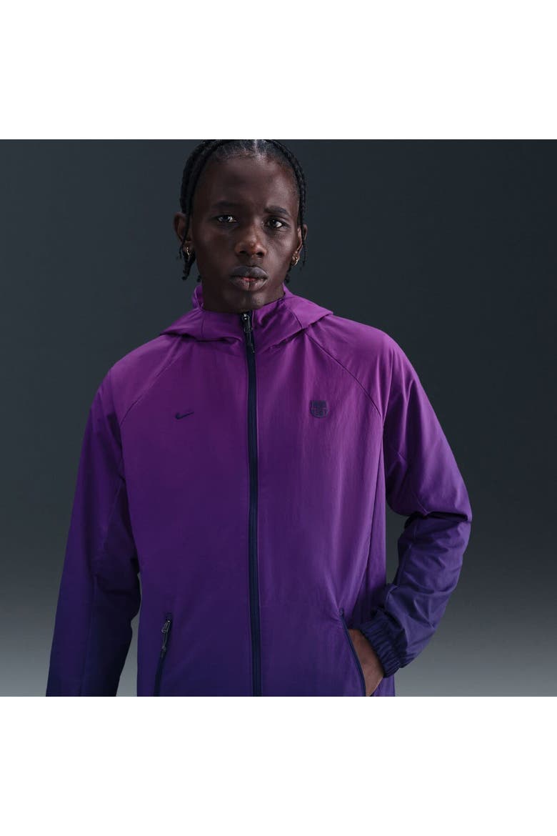 Men's Nike Purple Barcelona AWF Woven Full-Zip Jacket (Men