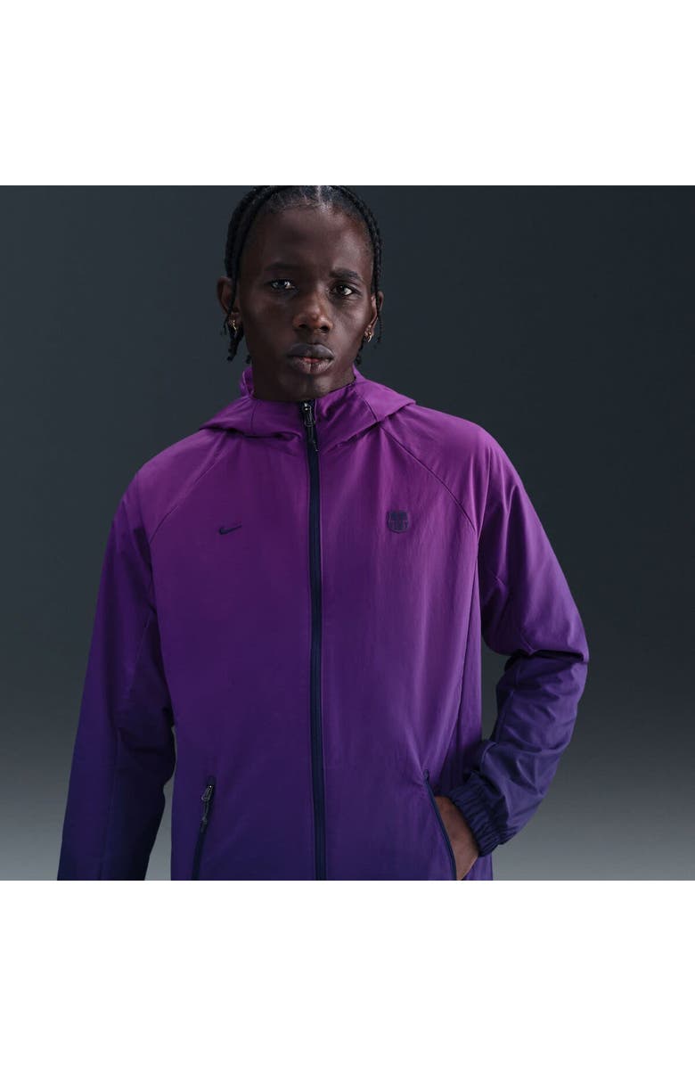 Nike Men's Nike  Purple Barcelona AWF Woven Full-Zip Jacket, Main, color, Purple