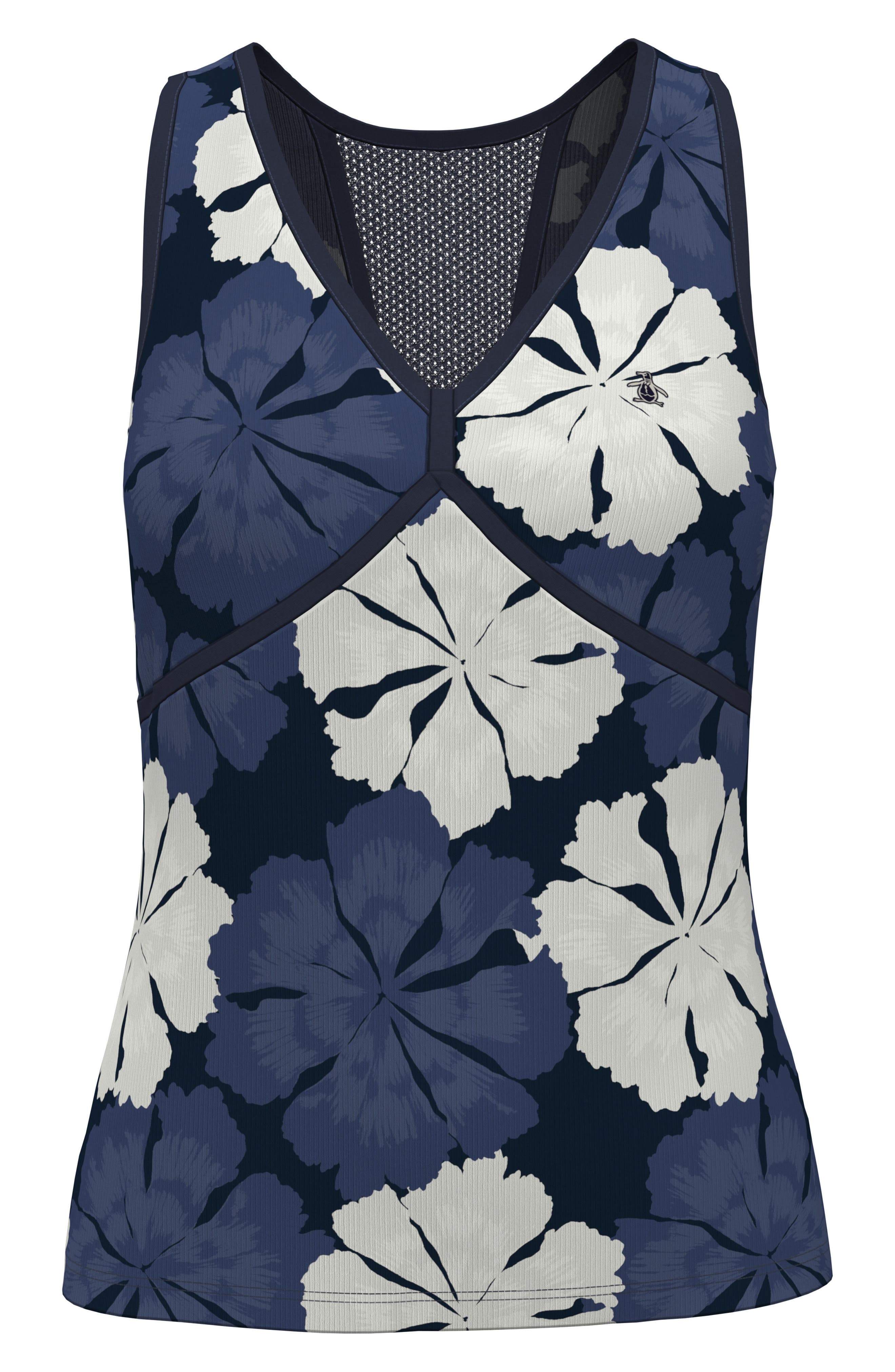 Fuji Floral Ribbed Tank