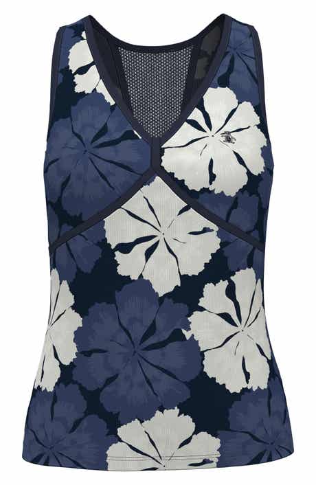 Fuji Floral Ribbed Tank