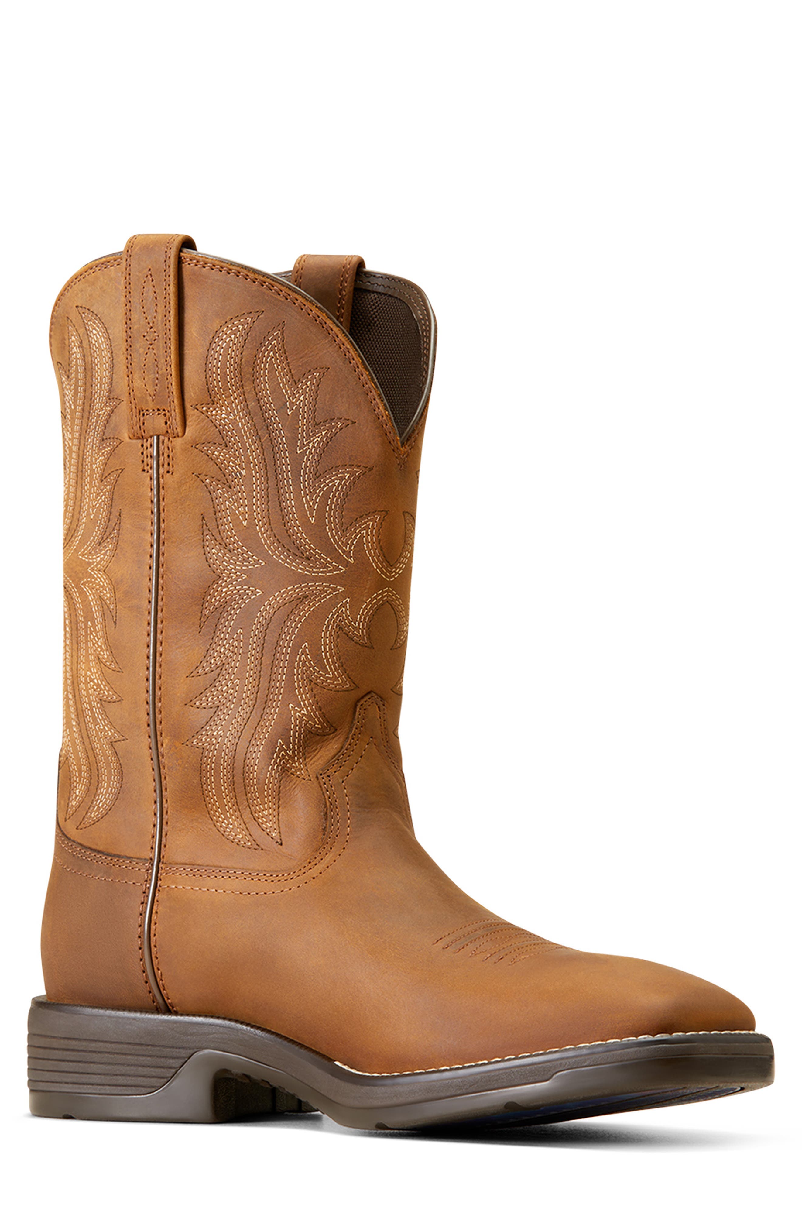 Ariat Ridgeback Oily Western Boot, Alternate, color, Brown