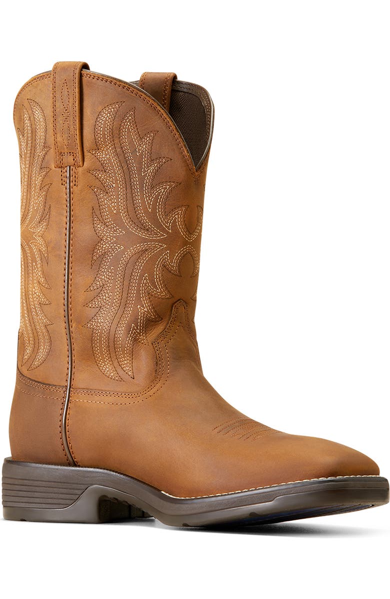 Ariat Ridgeback Oily Western Boot, Alternate, color, Brown