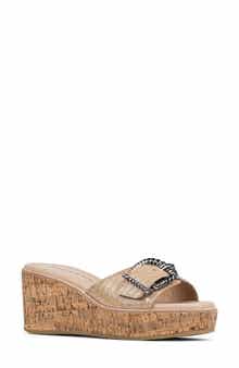 Donald Pliner Alfee Platform Wedge Slide Sandal