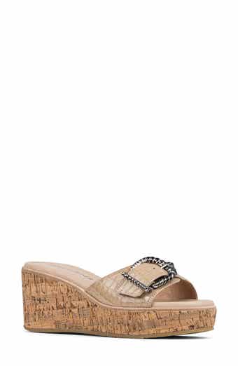 Alfee Platform Wedge Slide Sandal