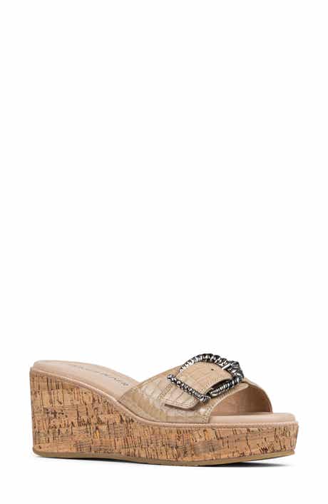 Alfee Platform Wedge Slide Sandal