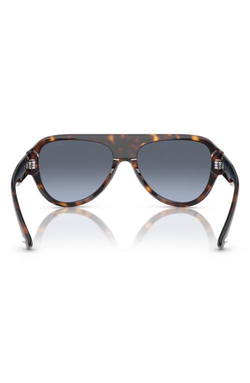 Jimmy Choo Eyewear Aviator Frame Sunglasses In Blue Gradient