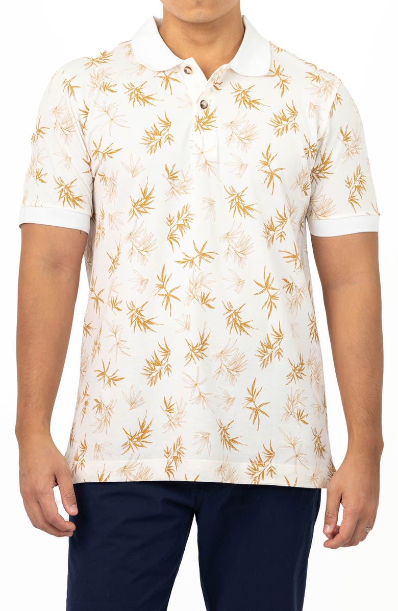 VELLAPAIS Hawaiis Knit Polo, Main, color, Light Beige