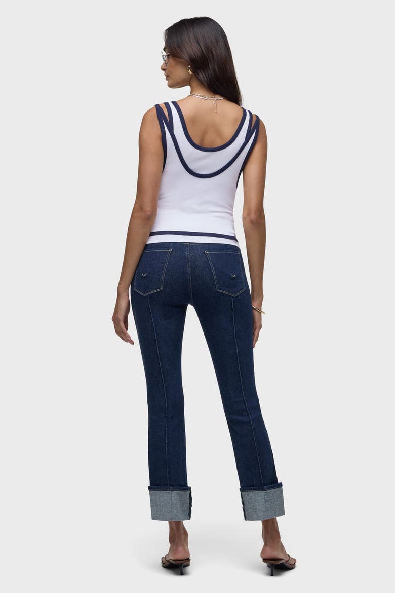 Layered Tank Top, Alternate, color, WHITE NAVY