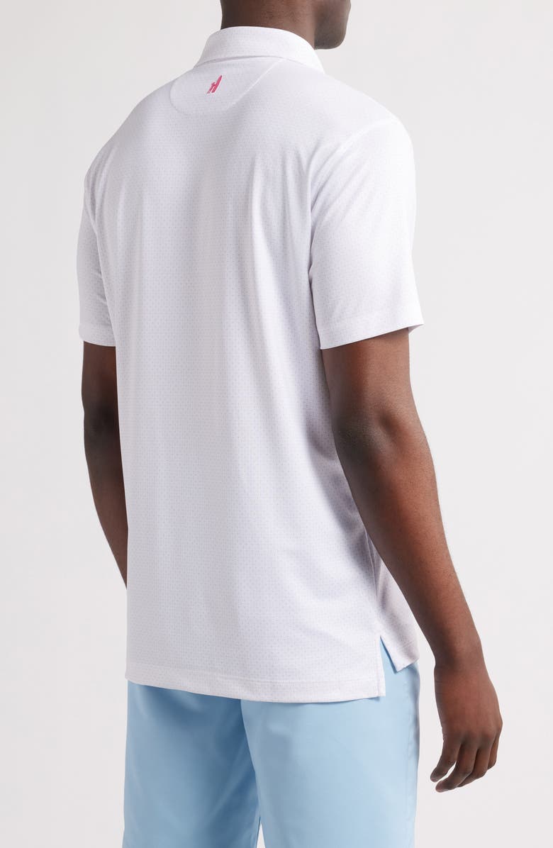 johnnie-O Pete Geo Print PREP-FORMANCE Golf Polo, Alternate, color, White