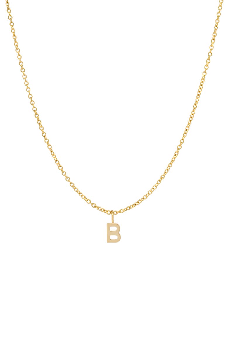 Initial Pendant Necklace, Main, color, GOLD-FILLED-B