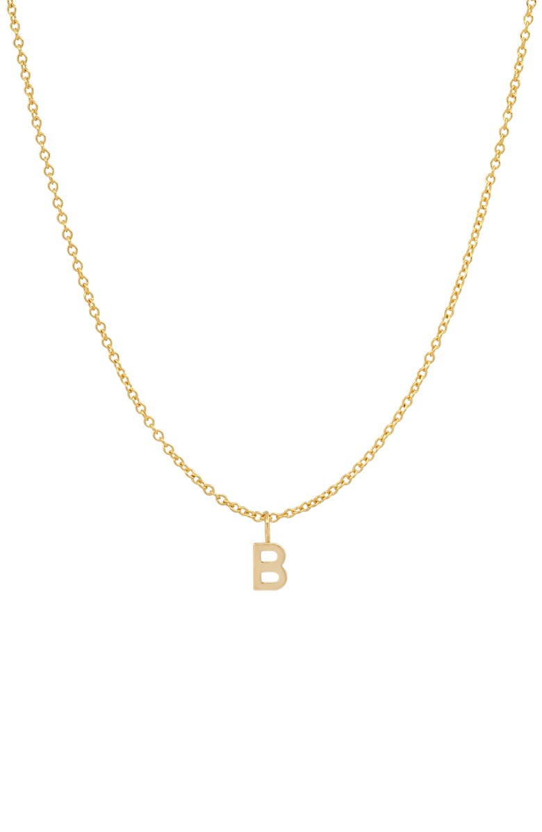 BYCHARI Initial Pendant Necklace, Main, color,