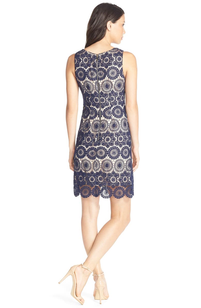 Eliza J SLEEVELESS SHIFT DRESS, Alternate, color, 