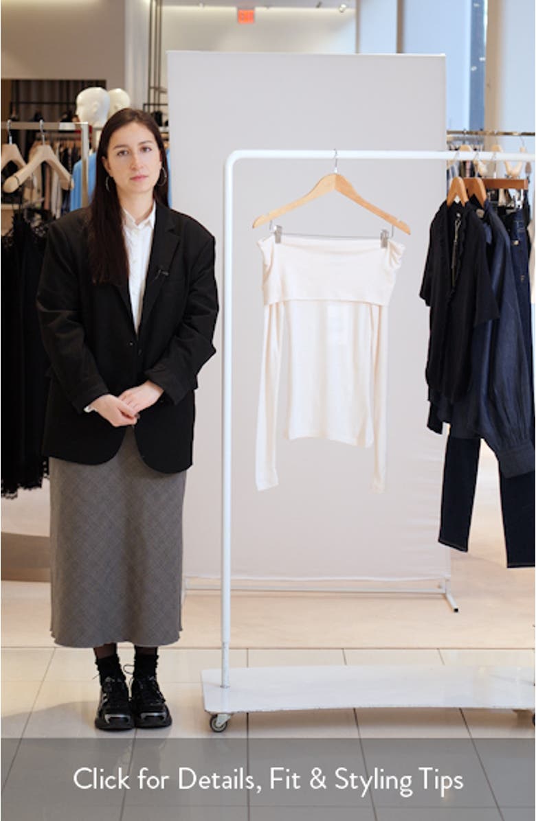 Brooke Off the Shoulder Merino Wool Top, sales video thumbnail