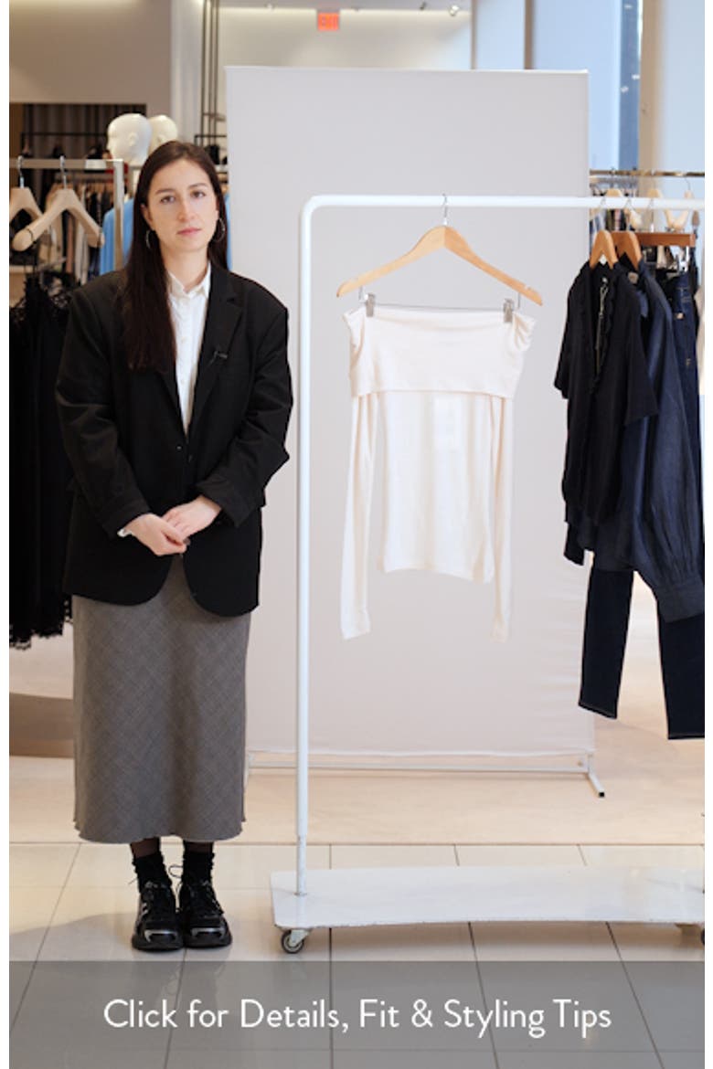 Brooke Off the Shoulder Merino Wool Top video