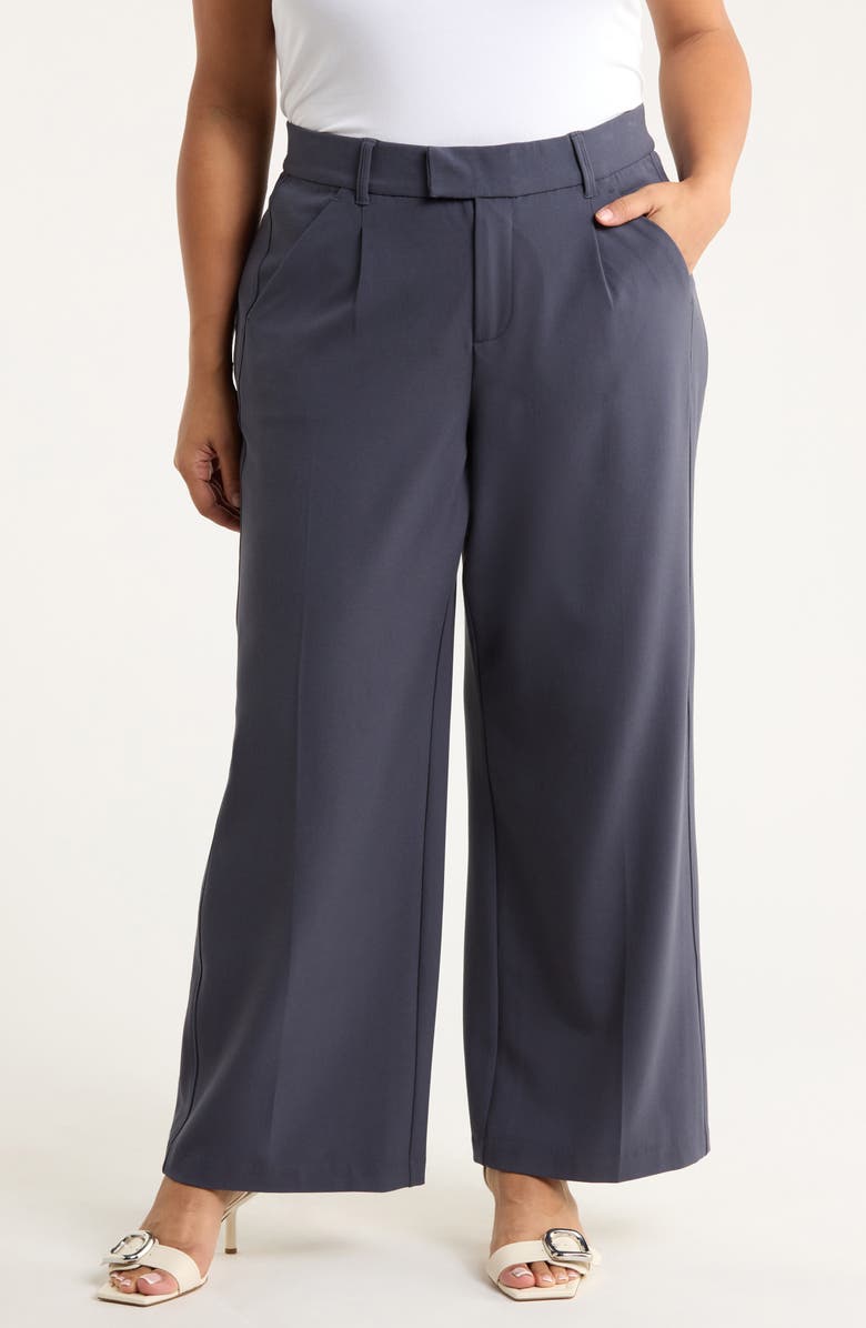 Wit & Wisdom Skyrise Wide Leg Pants, Main, color, Shadow