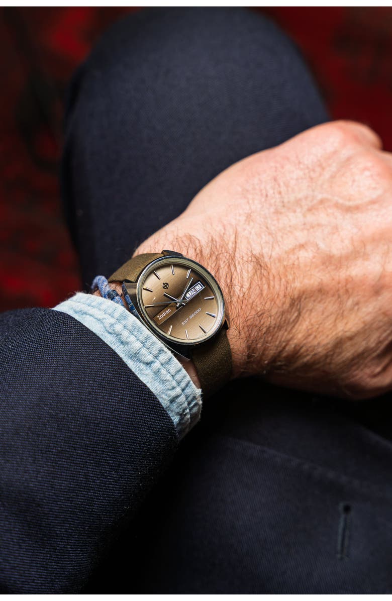 Fortela Zodiac "Ellipse" Watch, Alternate, color, Brown