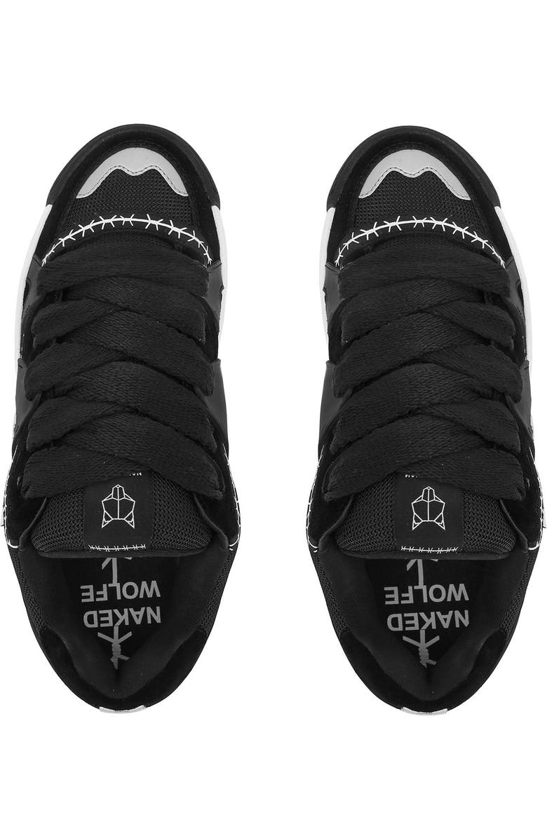 Naked Wolfe Slide Sneaker, Alternate, color, Black